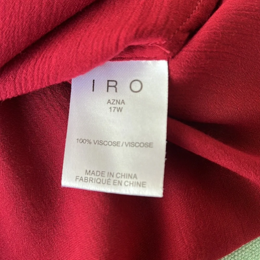 IRO Red Ruffle Top - Picture 7 of 11